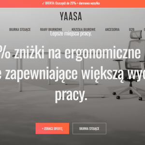 YAASA – Ergonomiczne Biurka Elektryczne i Meble Biurowe